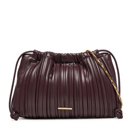 Calvin Klein Ročna torba Calvin Klein Plisse Drawstring Bag LV04F3076G Bordo rdeča