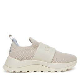 Calvin Klein Tenisice Calvin Klein Runner Slip On - He Nappa HW0HW02415 Écru
