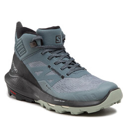 Salomon Trekking-skor Salomon Outpulse Mid Gtx W GORE-TEX 415937 20 V0 Stormy Weather/Black/Wrought Iron
