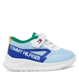 Tommy Hilfiger Sneakersy Tommy Hilfiger Low Cut Lace-Up/Velcro Sneaker T1B9-33868-1756 M Světle modrá