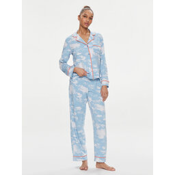 DKNY DKNY Pijama YI80003 Celeste Regular Fit