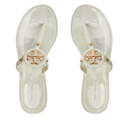 Tory Burch Šlepetės per pirštą Tory Burch Mini Miller Flat Thong 51148678 Balta