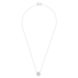Tory Burch Collar Tory Burch Crystal Logo Delicate Necklace 53420 Tory Silver 042