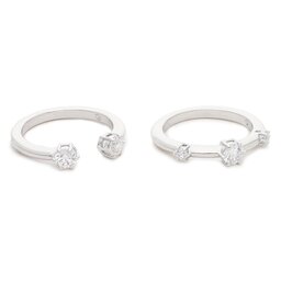 

Набір з 2 кілець Swarovski Constella Ring 5640960 White/Rhs, Срібний