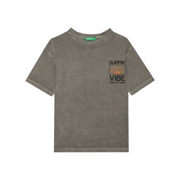 United Colors Of Benetton United Colors Of Benetton T-Shirt 3PCMC10N7 Grau Regular Fit