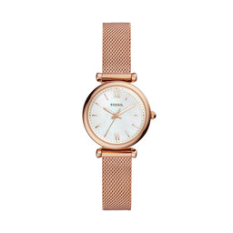 Fossil Zegarek Fossil Carlie ES4433 Rose Gold/Rose Gold