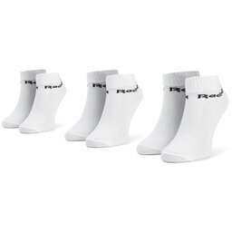 Reebok Комплект 3 чифта къси чорапи унисекс Reebok Act Core Ankle Sock 3p FL5227 White