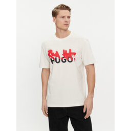 HUGO Hugo T-Shirt Dinricko 50508513 Λευκό Relaxed Fit