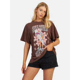 Roxy Roxy T-shirt Sweetjanis Tees URJZT03737 Marrone Regular Fit