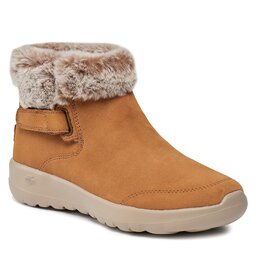 Skechers Polokozačky Skechers On-The-Go Joy First Glance 144041/CSNT Brown