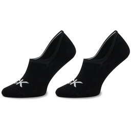 Calvin Klein Súprava 2 párov krátkych pánskych ponožiek Calvin Klein 701218716 Black 001