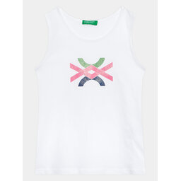 United Colors Of Benetton United Colors Of Benetton Marškinėliai 3I1XCH012 Balta Regular Fit