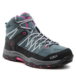 CMP Παπούτσια πεζοπορίας CMP Kids Rigel Mid Trekking Shoes Wp 3Q12944J Minerl Green/Purple Fljo 14EM