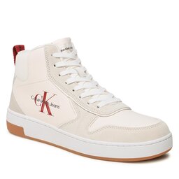 Calvin Klein Jeans Sneakersy Calvin Klein Jeans Basket Cupsole Irreg Lines YM0YM00612 Eggshell/Ancient White 0F9