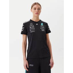 adidas adidas Marškinėliai Mercedes - AMG Petronas Formula One Team Driver JW5362 Juoda Regular Fit