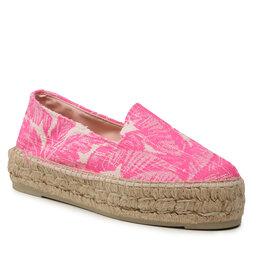 Manebi Alpargatas Manebi Cotton Jaquard Double Sole Espadrilles G 4.7 D0 Bold Pink On Crema