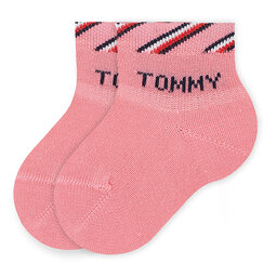 

Набір 3 пар високих дитячих шкарпеток Tommy Hilfiger 701220277 Pink Combo 002, Рожевий