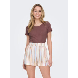 ONLY ONLY Camiseta Carlotta 15256154 Rosa Tight Fit