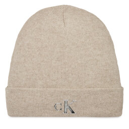 Calvin Klein Jeans Mütze Calvin Klein Jeans Minimal Monogram Beanie K60K611542 Grau