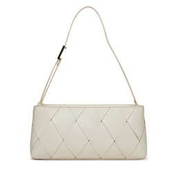 Calvin Klein Borsetta Calvin Klein Ck Woven Elongated Shoulder Bag K60K612992 Bianco