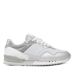 Pepe Jeans Sneakersy Pepe Jeans London W Albal PLS31463 Stříbrná
