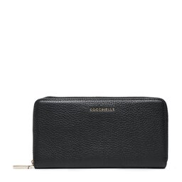Coccinelle Velká dámská peněženka Coccinelle MW5 Metallic Soft E2 MW5 11 04 01 Černá