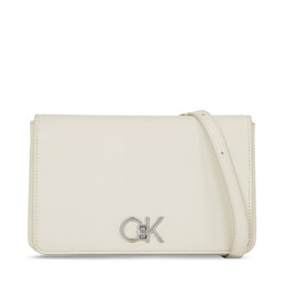 Calvin Klein Kabelka Calvin Klein Re-Lock Double Gusett Xbody K60K611531 Dk Ecru PC4
