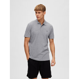 Selected Homme Selected Homme Polo marškinėliai 16087839 Pilka Regular Fit