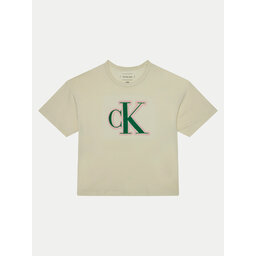 Calvin Klein Jeans Calvin Klein Jeans Póló IG0IG02806 Ekru Boxy Fit