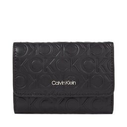 Calvin Klein Portafoglio da donna Calvin Klein Ck Must Trifold Sm Emb K60K611325 Ck Black BAX