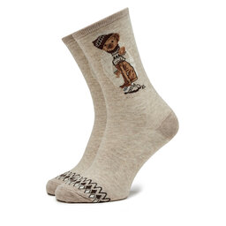 Polo Ralph Lauren Calcetines altos para mujer Polo Ralph Lauren 455923583001 Brown 200