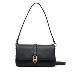 Tommy Hilfiger Handtasche Tommy Hilfiger Th Libre Conv Flap Crossover AW0AW19195 Schwarz