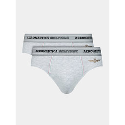 Aeronautica Militare Aeronautica Militare 2er-Set Slips AM1USL002 Grau
