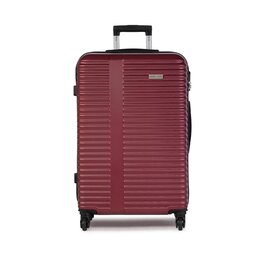 Semi Line Μεγάλη Σκληρή Βαλίτσα Semi Line T5522-5 Μπορντό