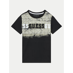 Guess Guess T-Shirt L5RI23 K8HM4 Μαύρο Regular Fit