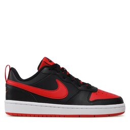 

Взуття Nike Court Borough Low 2 (GS) BQ5448 007 Black/University Red/White, Чорний
