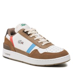 Lacoste Laisvalaikio batai Lacoste T-Clip 123 8 Sma 745SMA0086B18 Brw/Wht
