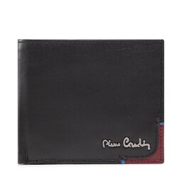 Pierre Cardin Duży Portfel Męski Pierre Cardin Tilak75 8824 Nero/Rosso