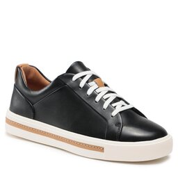 Clarks Сникърси Clarks Un Maui Lace 261416424 Black Leather