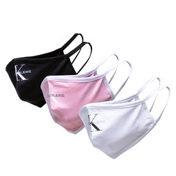 Calvin Klein Jeans Set de 3 masques en tissu Calvin Klein Face Cover 3-Pack K60K608838 0GL