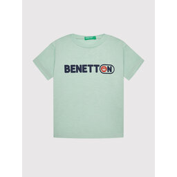 United Colors Of Benetton United Colors Of Benetton T-shirt 3I1XG102N Zelena Regular Fit