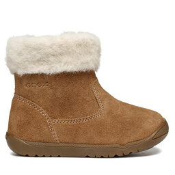 Geox Kozačky Geox B Macchia Girl B464PC 00022 C6627 Hnědá