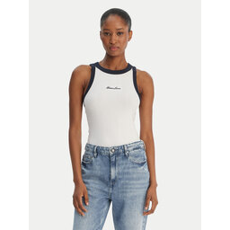 Guess Jeans Guess Jeans Top W6GPZ8 KF641 Weiß Slim Fit