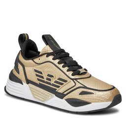 EA7 Emporio Armani Sneakersy EA7 Emporio Armani X8X160 XK365 S996 Gold Python+Black