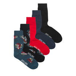 Jack&Jones 5 pares de calcetines altos para hombre Jack&Jones 12237456 Black 4240602