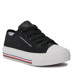 

Кеди Tommy Hilfiger Low Cut Lace-Up Sneaker T3A9-33185-1687 M Black 999, Чорний