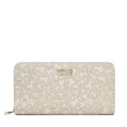 TOUS Cartera grande para mujer TOUS Kaos Mini Lines 2002183401 Beis