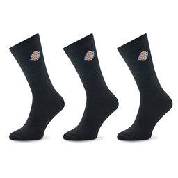 Dickies Set di 3 paia di calzini lunghi unisex Dickies Valley DK0A4Y9O Black BLK1