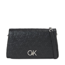 Calvin Klein Τσάντα Calvin Klein Re-Lock Shoulder Bag Md - Emb K60K611061 Ck Black BAX