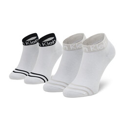 Calvin Klein Set od 2 para niskih ženskih čarapa Calvin Klein 701218775 White 999
